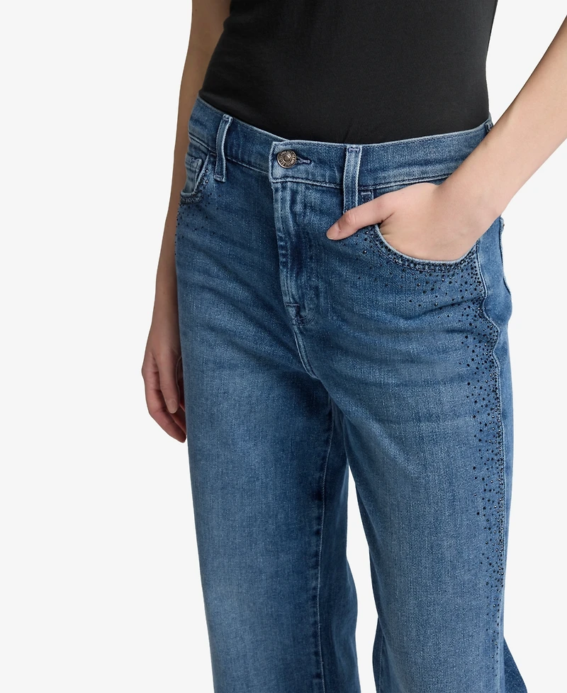 7 For All Mankind Women's Alexa High Rise Straight Leg Jeans
