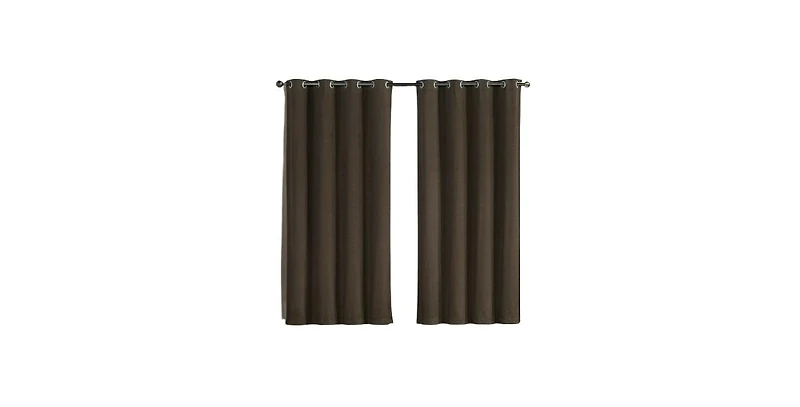 GoodGram 2 Pack: Hotel Thermal Grommet 100% Blackout Curtains - 52 in. W x L