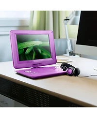 Trexonic 15 Inch Portable Dvd Player with Swivel Tft-lcd Screen and Usb,Sd,Av,Hdmi Inputs