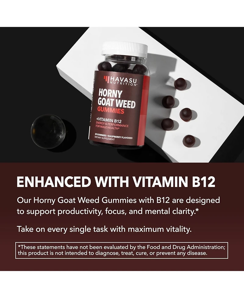 Havasu Nutrition Goat Weed Gummies, Raspberry, 30ct