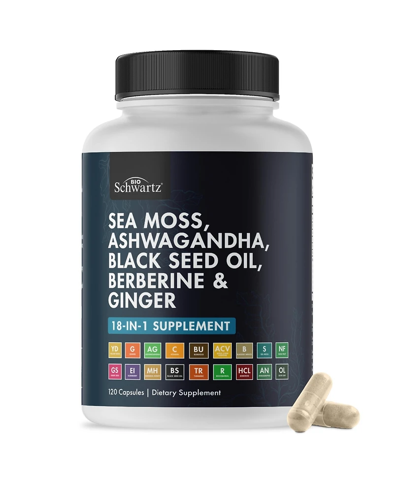 BioSchwartz Sea Moss Capsules, 120ct