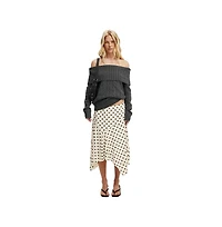Cotton On Women's Fluffy Cable Off Shoulder Knit