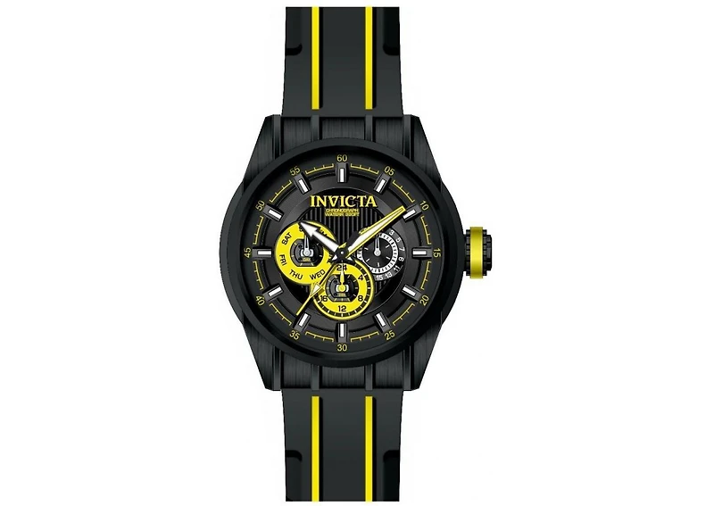Invicta Men's 49052 Speedway Quartz Chronograph Yellow, Black Dial Watch