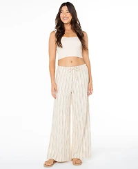 Roxy Women's High-Rise Beach Breeze Slub Stripe Pants
