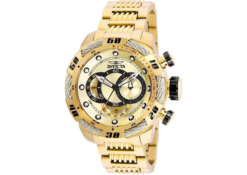Invicta Men's 25482 Speedway Quartz Multifunction Gold Dial Watch