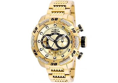 Invicta Men's 25482 Speedway Quartz Multifunction Gold Dial Watch