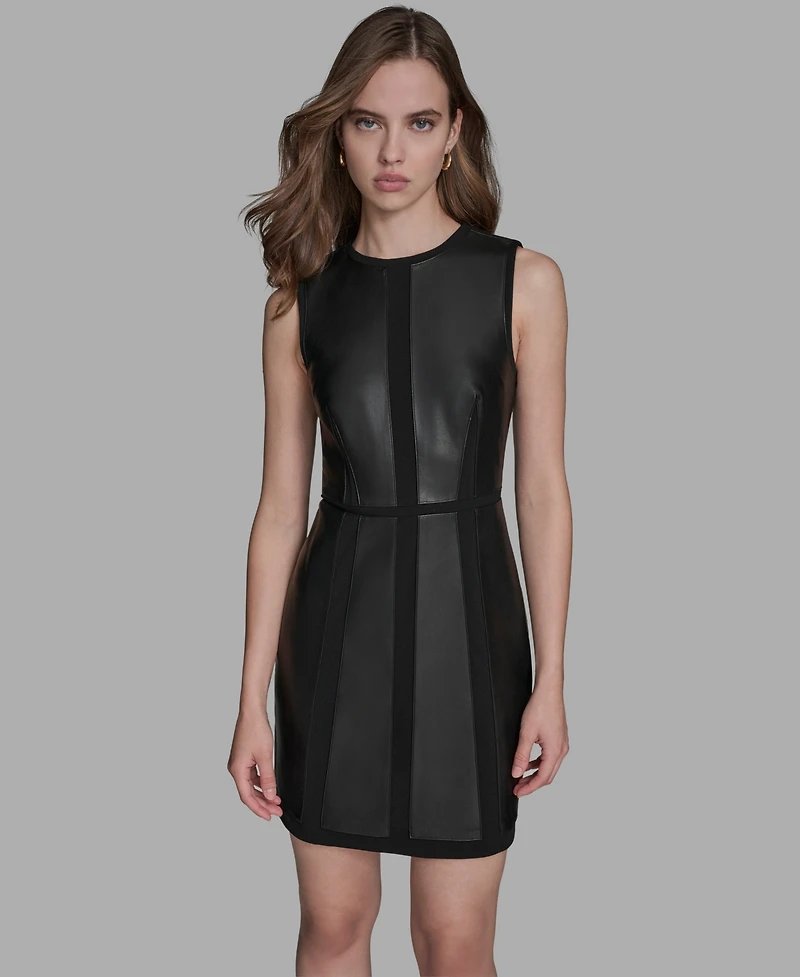 Bcbg Women's Archive Patchwork A-Line Dress