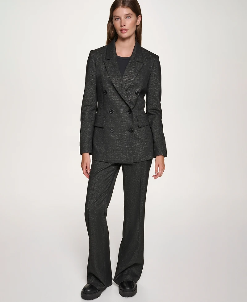 Dkny Women's Double Breasted Long Sleeve Blazer