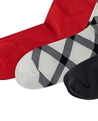 Lauren Ralph Lauren Women's 3-Pack Horse Crew Socks