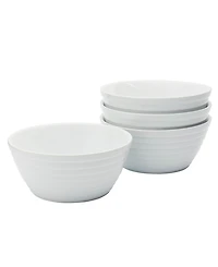 Tabletops Gallery Textured Round Bowls, Set of 4, Service For 4