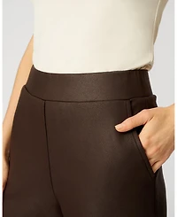 Cable & Gauge Women's Coated Pull On Bootcut Pant