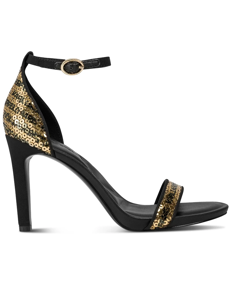 Karl Lagerfeld Paris Kenz Logo Sequin Dress Sandals