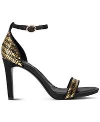 Karl Lagerfeld Paris Kenz Logo Sequin Dress Sandals