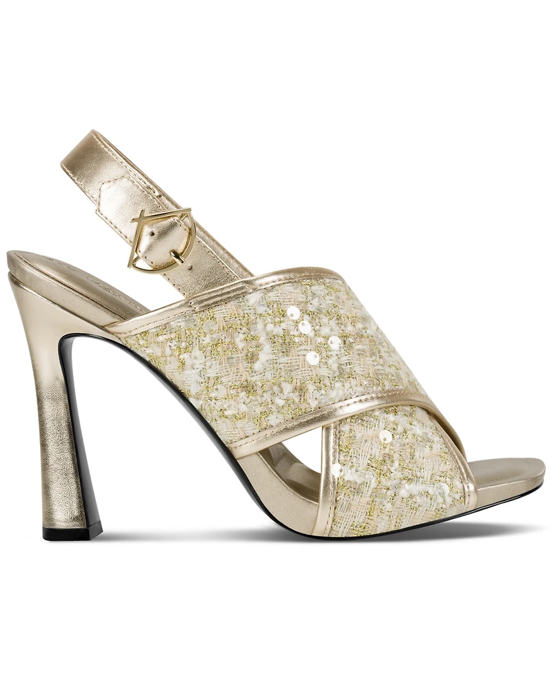 Karl Lagerfeld Paris Colbie X band Sequin Sandals