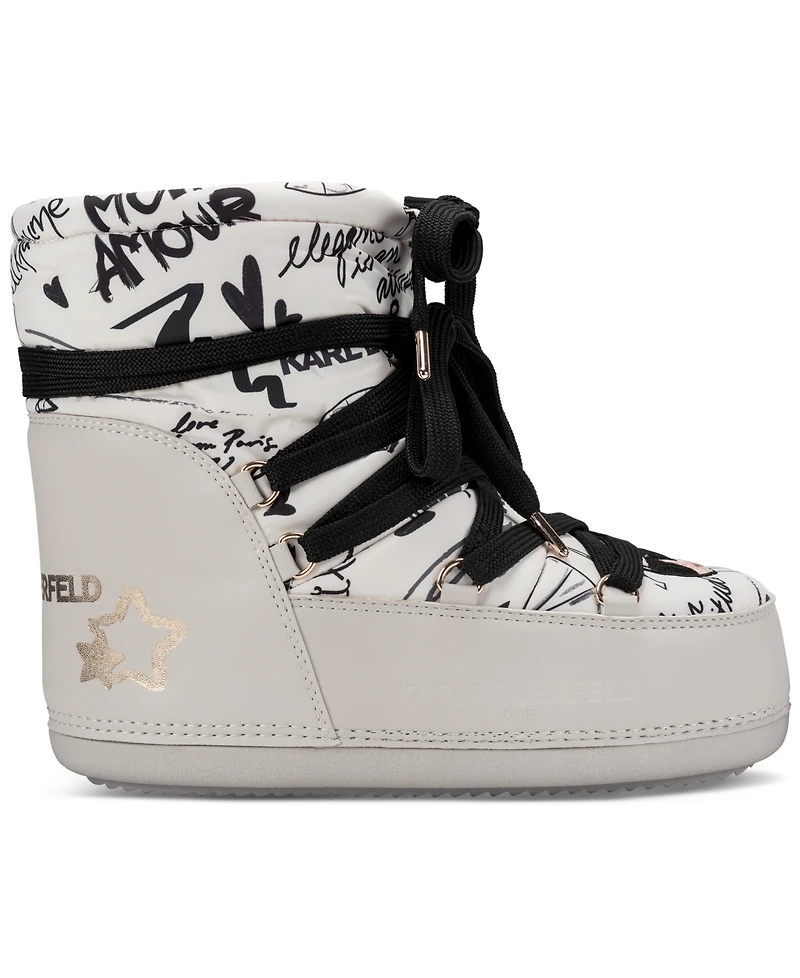 Karl Lagerfeld Paris Women's Pavan Ikonic Moon Boots