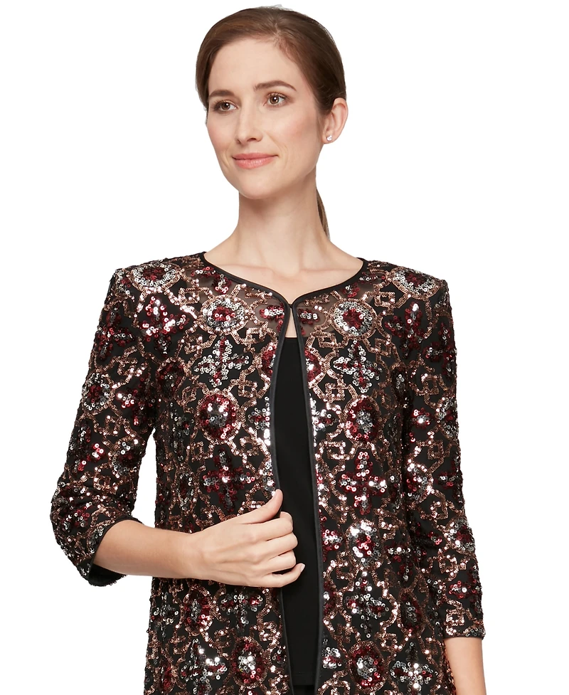 Alex Evenings Women's Twinset Jacket