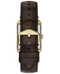 Fossil Men's Carraway Automatic Brown Croco Leather Watch