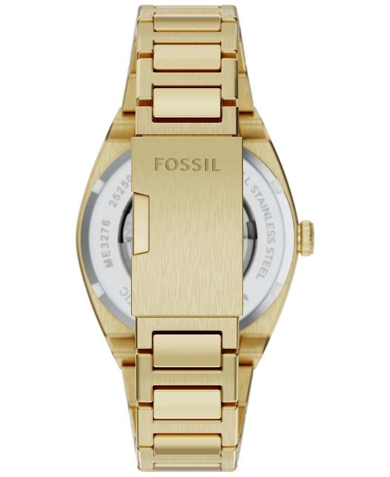 Fossil Men's Everett Automatic Gold-Tone Stainless Steel Watch, 42mm