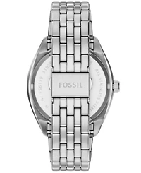 Fossil Men's Campbell Three-Hand Day-Date Stainless Steel Watch
