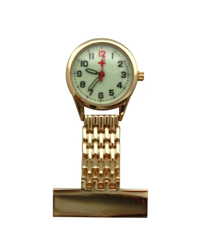 Olivia Pratt Gold Metal Elegant Fob Nurse Watch