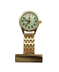 Olivia Pratt Gold Metal Elegant Fob Nurse Watch