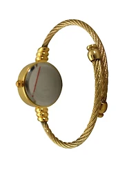 Olivia Pratt Gold Petite Twisted Bangle Bracelet Watch