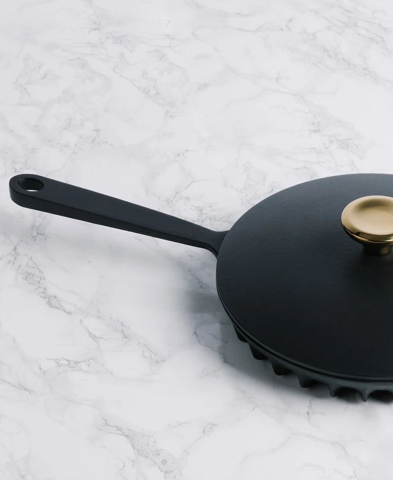 Fireup Cookware Rapid Heat Enameled Cast Iron 10" Frying Pan with Lid