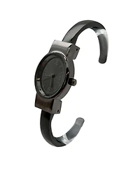 Olivia Pratt Gunmetal Small and Minimalist Every Day Bangle Women Watch
