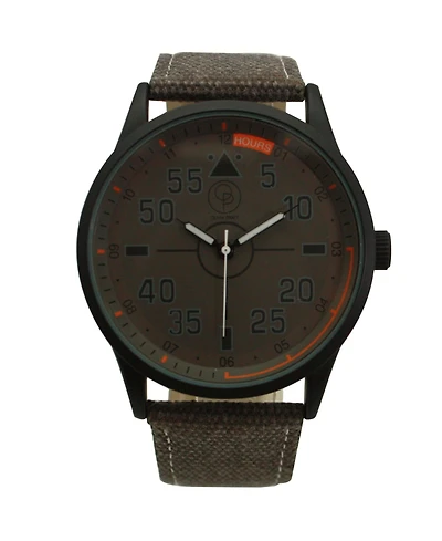 Olivia Pratt Taupe Denim Band Big Face and Numbers Men Watch