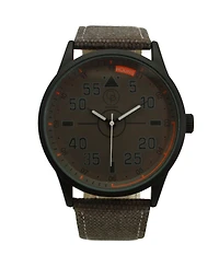 Olivia Pratt Taupe Denim Band Big Face and Numbers Men Watch