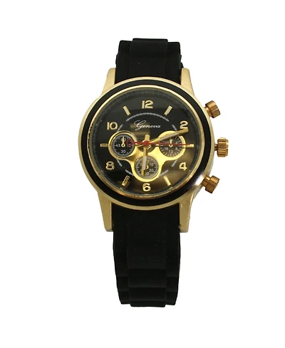 Olivia Pratt Black Women's Stainless Steel Fashion Watch