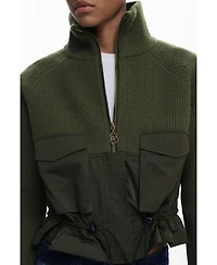Desigual Women's Zipper sweater with pockets