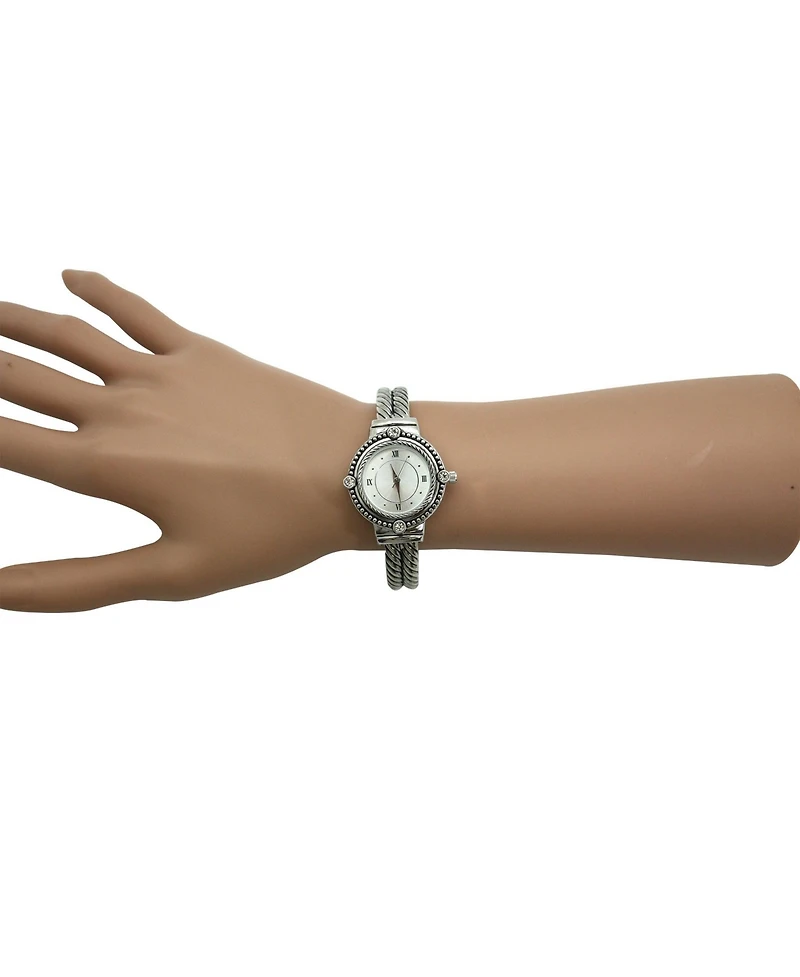 Silver Elegant Classy Roman Numerals and Details Women Watch