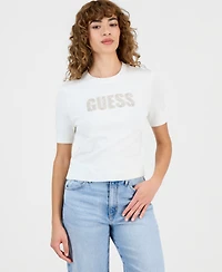 Guess Women's Short-Sleeve Norah Logo Sweater