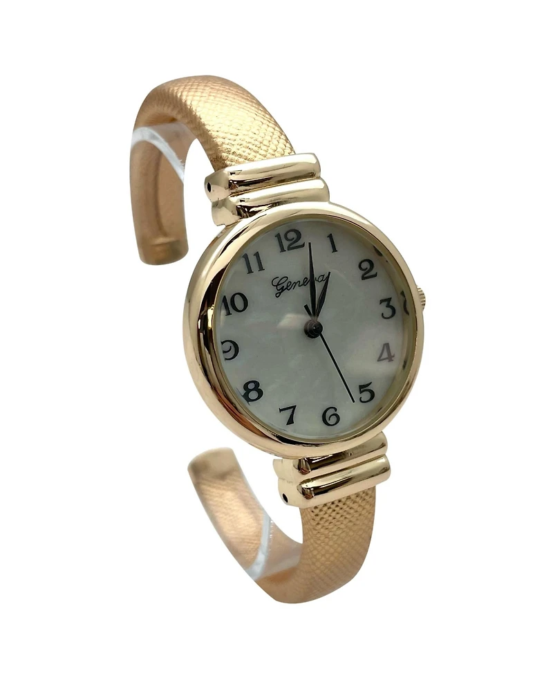 Olivia Pratt Metallic Colors Everyday Minimalist Bangle Women Watch