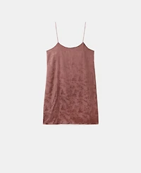 Mango Women's Jacquard Satin Nightdress
