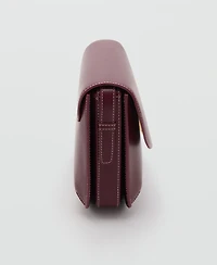 Mango Women's Flap Crossbody Bag
