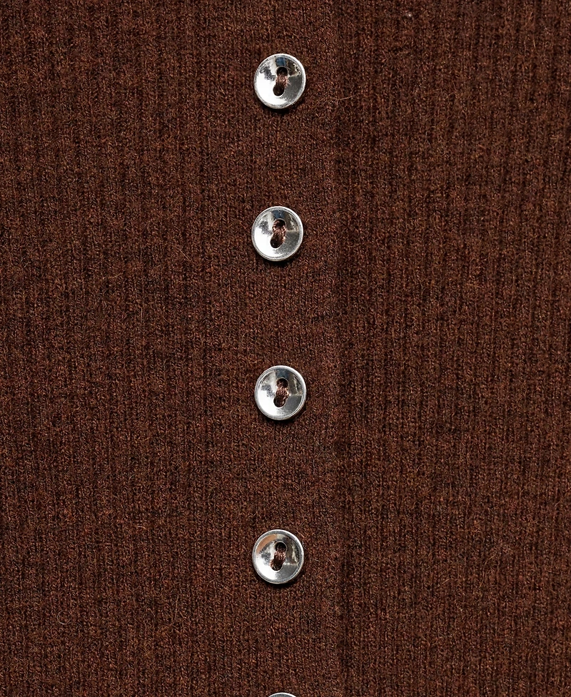 Mango Women's Fine Rib Knit Cardigan