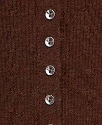 Mango Women's Fine Rib Knit Cardigan