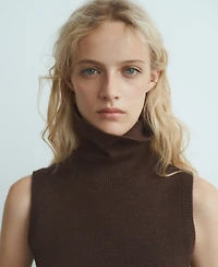 Mango Women's Knitted Turtleneck Dress