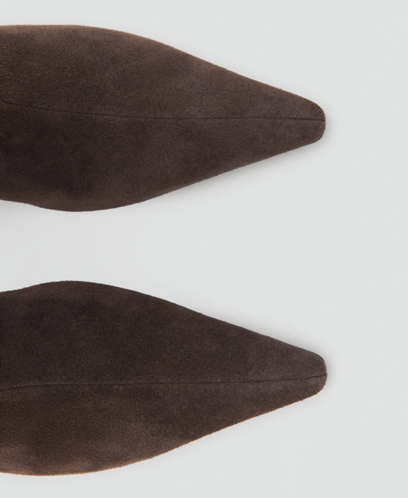 Mango Women's Kitten Heel Suede Ankle Boots