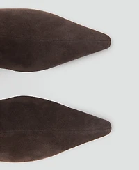 Mango Women's Kitten Heel Suede Ankle Boots