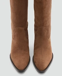 Mango Women's Heel Leather Boots