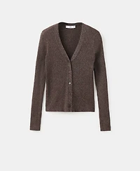 Mango Women's Ribbed Knitted Cardigan