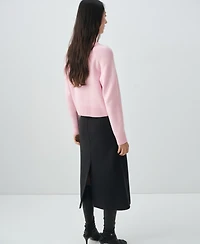 Mango Women's Chunky Knit Wool-Blend Cardigan