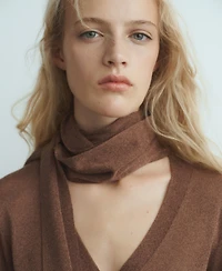 Mango Women's Foulard Fine-Knit Cardigan