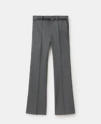 Mango Women's Belt Straight-Fit Pants
