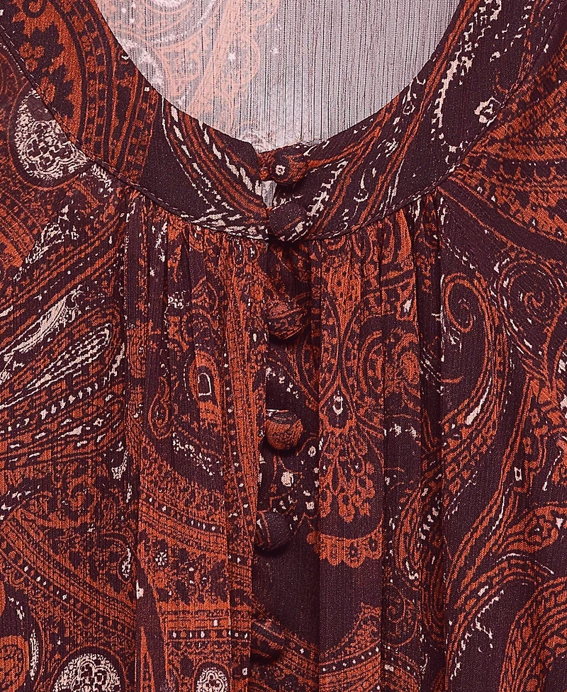 Mango Women's Paisley-Print Oversized Dress