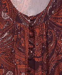 Mango Women's Paisley-Print Oversized Dress