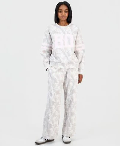 Madden Girl Juniors Crewneck Sweatshirt Wide Leg Fleece Sweatpants